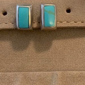 Turquoise and sterling earrings